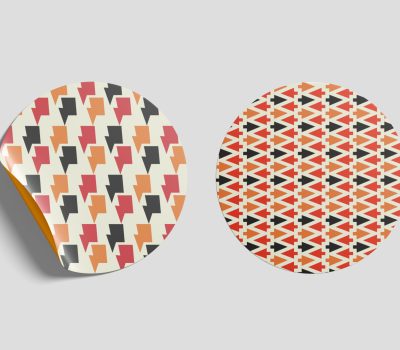 03 Free Round Sticker Mockup